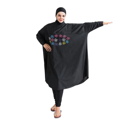 alalar | Plus-Size Modest Burkini Swimsuit – Long-Sleeve Full-Cover Swimwear with Hijab