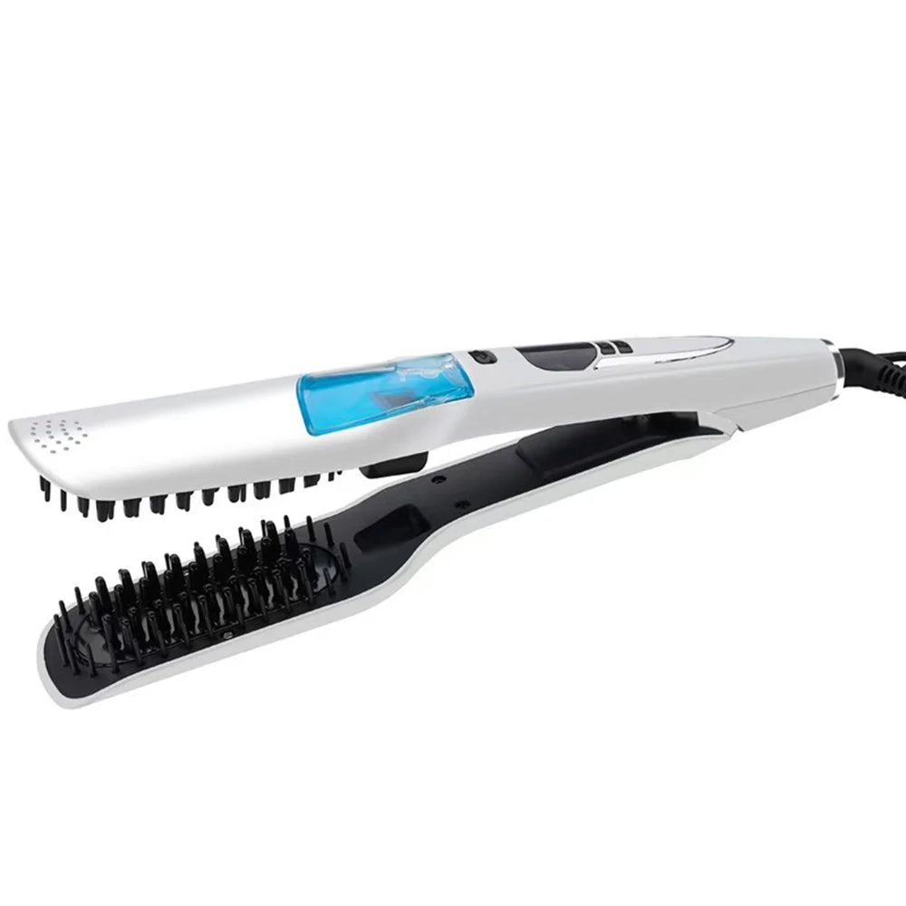 alalar-Health-Beauty Steam Hair Straightener Brush Anti-scald Negative Ion Hair Care Ceramic    فرشاة فرد الشعر بالبخار، مضادة للحروق، أيونات سالبة للعناية بالشعر