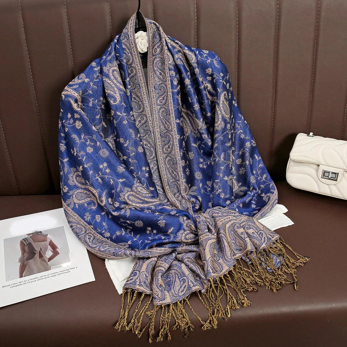alalar | Bohemia Pashmina Hijab — Long Cashmere-Feel Shawl