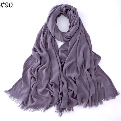 alalar | Soft Cotton Viscose Hijab – Multi-Color Lightweight Scarf - حجاب قطني بالوان متعددة