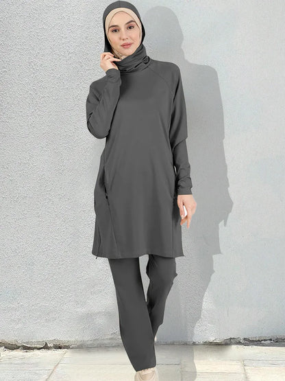 alalar | Modest Activewear Set for Women – Sporty Islamic Outfit with Hijab (Top & Pants)