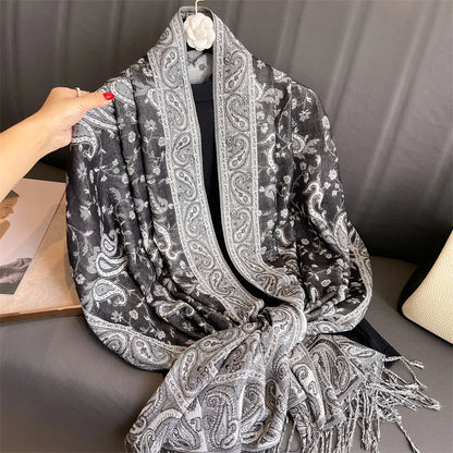 alalar | Bohemia Pashmina Hijab — Long Cashmere-Feel Shawl