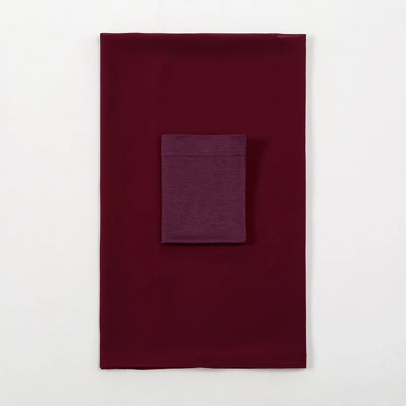 alalar-Scarf-Abaya Women2/Pcs  Muslem's Hijab With Matching Undercap Set