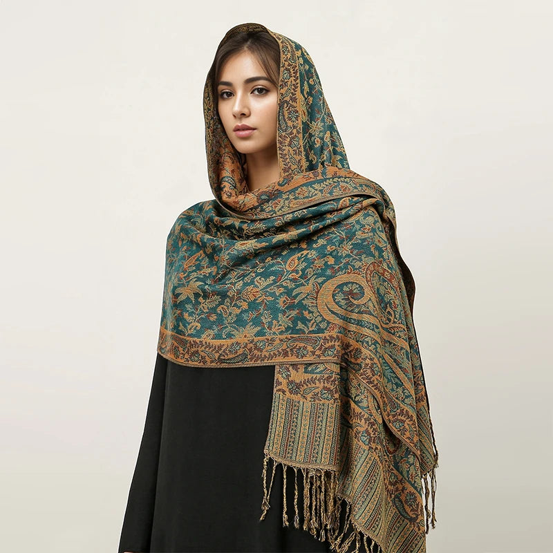 alalar | Bohemia Pashmina Hijab — Long Cashmere-Feel Shawl