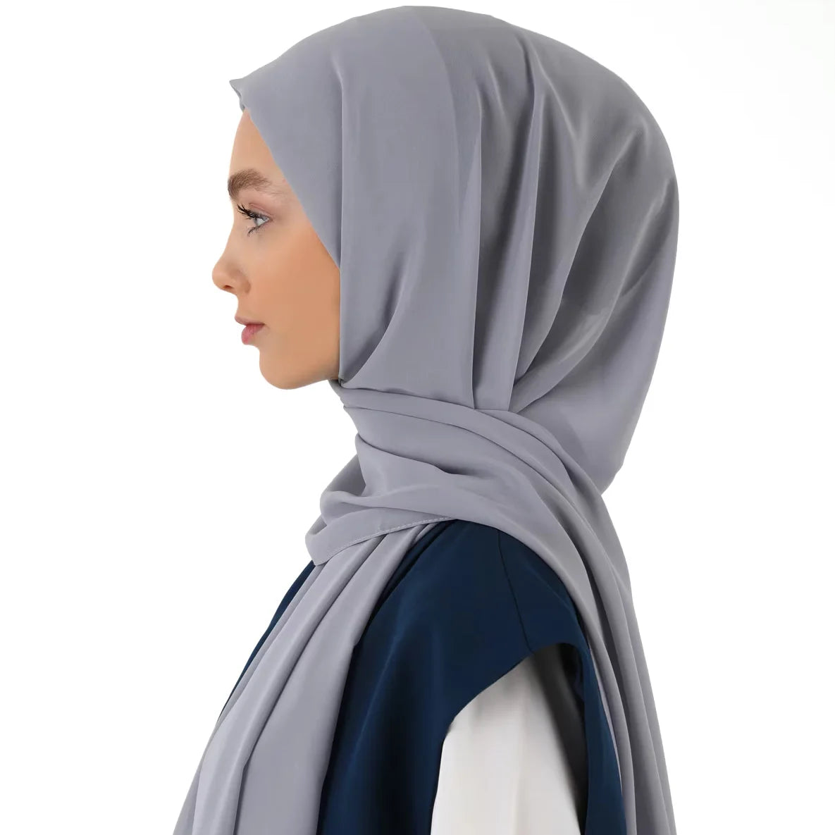 alalar | Premium Plain Chiffon Hijab – Malaysian Style Long Shawl