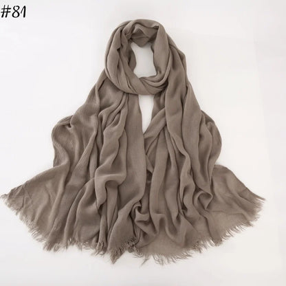 alalar | Soft Cotton Viscose Hijab – Multi-Color Lightweight Scarf - حجاب قطني بالوان متعددة