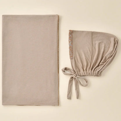 alalar | 2-Piece Modal Jersey Hijab Set – Soft Stretch Scarf + Adjustable Inner Cap