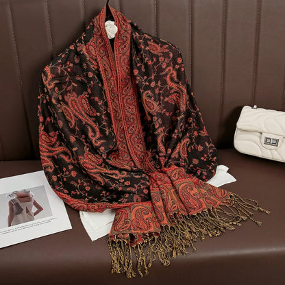 alalar | Bohemia Pashmina Hijab — Long Cashmere-Feel Shawl