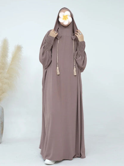 alalar | Hooded Ramadan Abaya Dress – Elegant Eid Jilbab Kaftan for Women