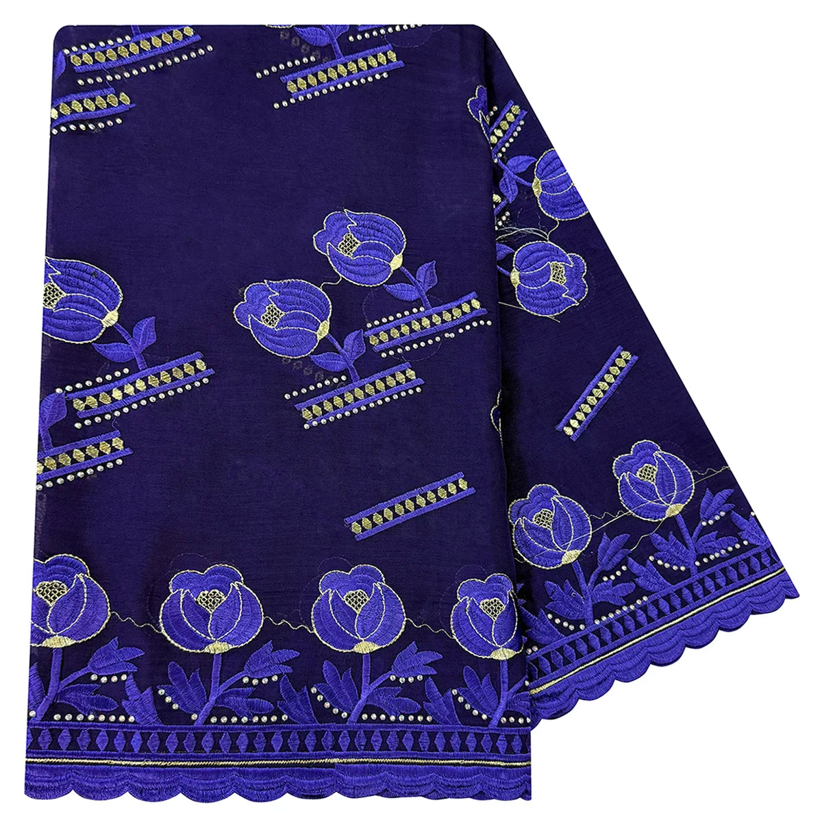 alalar | 100% Cotton Rayon Embroidered Scarf — Dubai Signature Style-اسيراد دبي