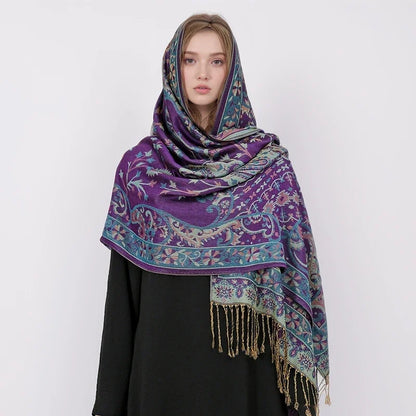 alalar | Bohemia Pashmina Hijab — Long Cashmere-Feel Shawl