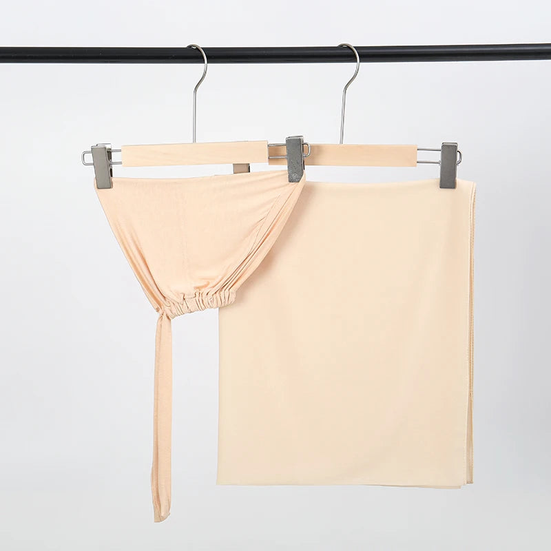 alalar-Scarf-Abaya Women2/Pcs  Muslem's Hijab With Matching Undercap Set