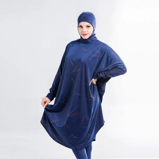 alalar | Plus-Size Modest Burkini Swimsuit – Long-Sleeve Full-Cover Swimwear with Hijab