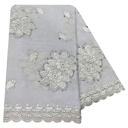 alalar | Embroidered Cotton Hijab Scarf – African & Dubai Style