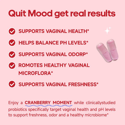 Quitmood Queen's Female-Focused Once-daily Women's complete V- Probiotics for Women-بكتريا النافعة لصحة الجهاز التناسلي للنساء