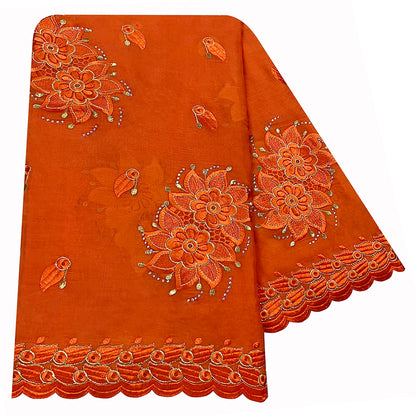 alalar | Embroidered Cotton Hijab Scarf – African & Dubai Style