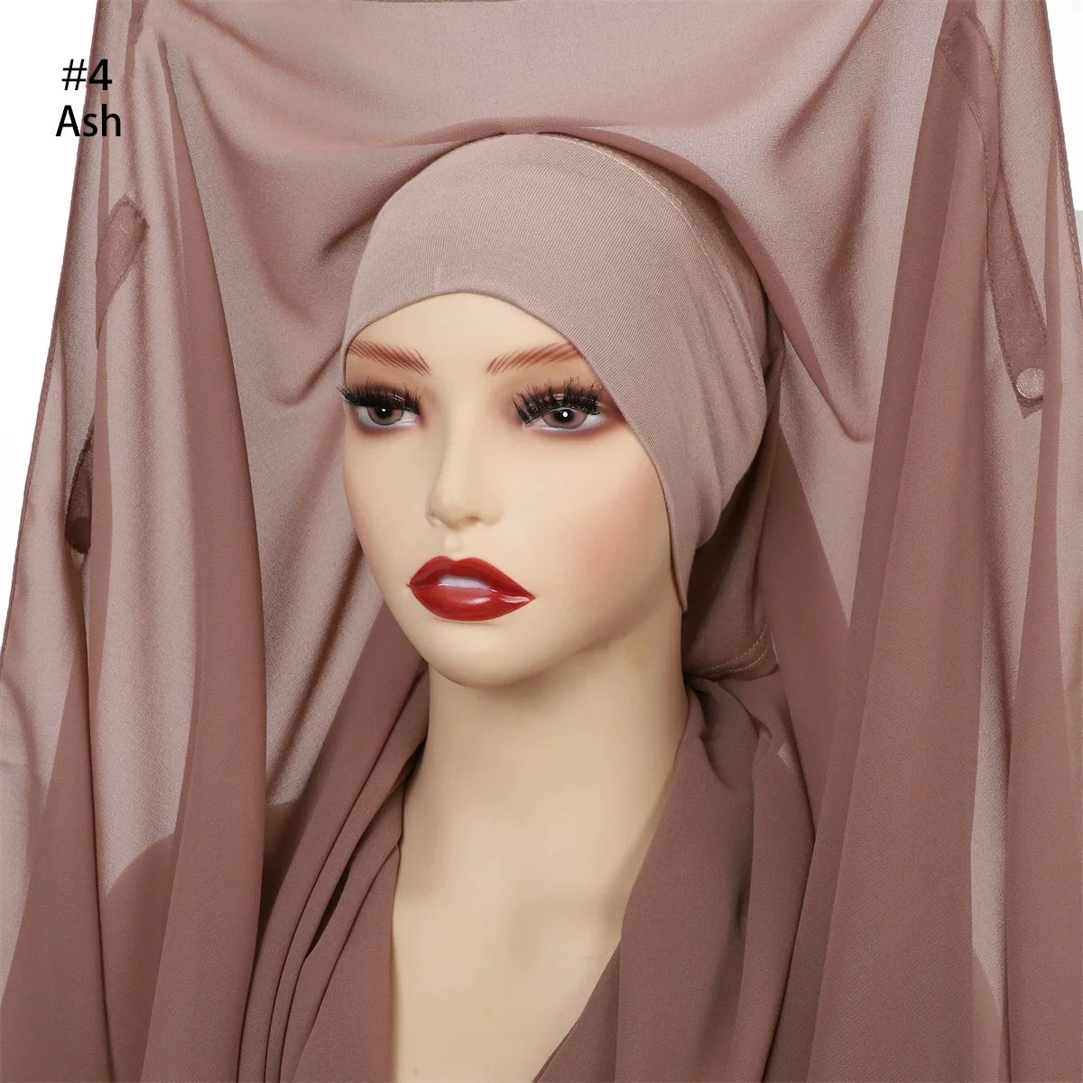 alalar | Chiffon Hijab with Built-In Magnets – Premium No-Pin Scarf with Undercap Turban