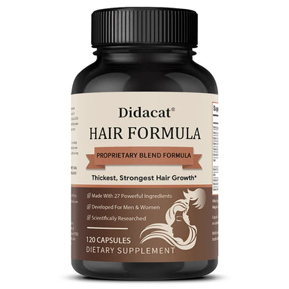 Promote Healthy Nails, Hair and Skin To Support The Growth-تعمل الكبسولات على تعزيز صحة الأظافر والشعر والبشرة لدعم نمو الشعر الأكثر كثافة وقوة