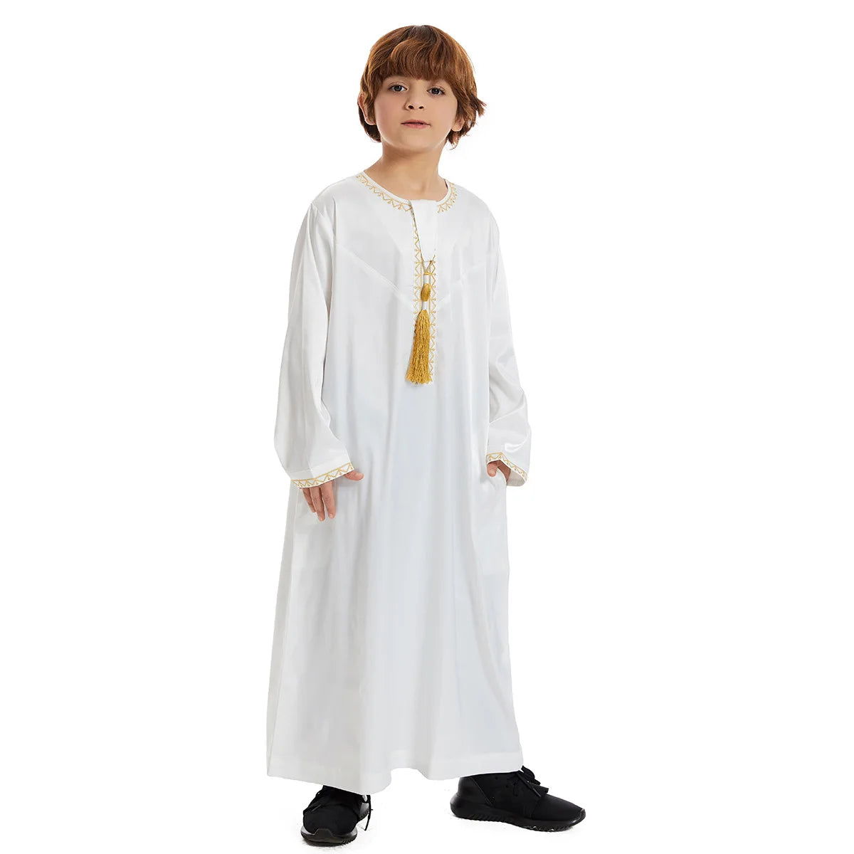 alalar | Kids Eid Jubba Thobe – Muslim Boys Prayer Abaya Robe