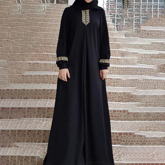 alalar-Scarf-Abaya Arab Muslim Abaya Dress Women Modest Kimono Print  Moroccan Kaftan Islam Maxi Dresses Islamic Clothing