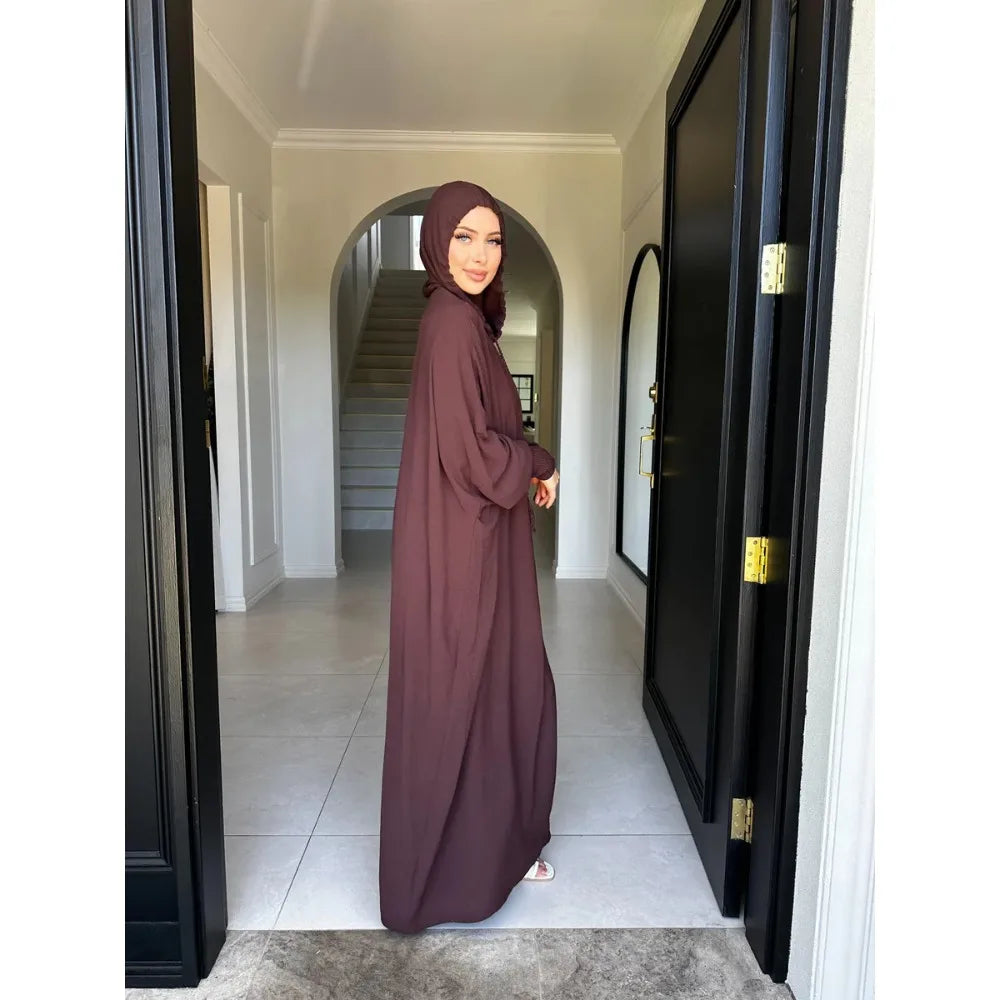 ALALAR | Hooded Jilbab Dress for Women – Eid Ramadan Morocco Kaftan Dubai Modest Long Robe 2026