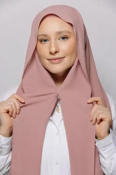 alalar | Chiffon Hijab with Built-In Magnets – Premium No-Pin Scarf with Undercap Turban