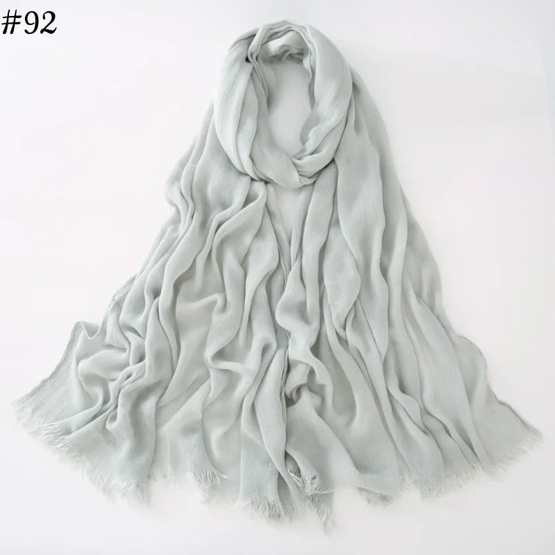 alalar | Soft Cotton Viscose Hijab – Multi-Color Lightweight Scarf - حجاب قطني بالوان متعددة
