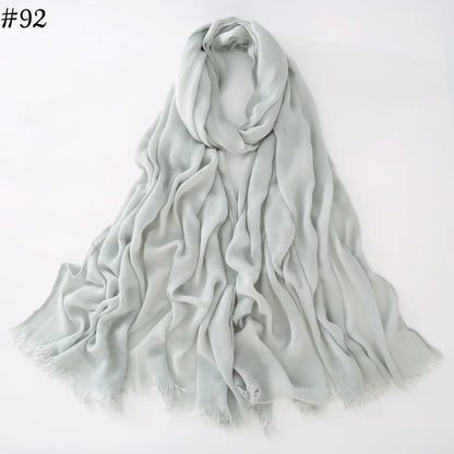 alalar | Soft Cotton Viscose Hijab – Multi-Color Lightweight Scarf - حجاب قطني بالوان متعددة
