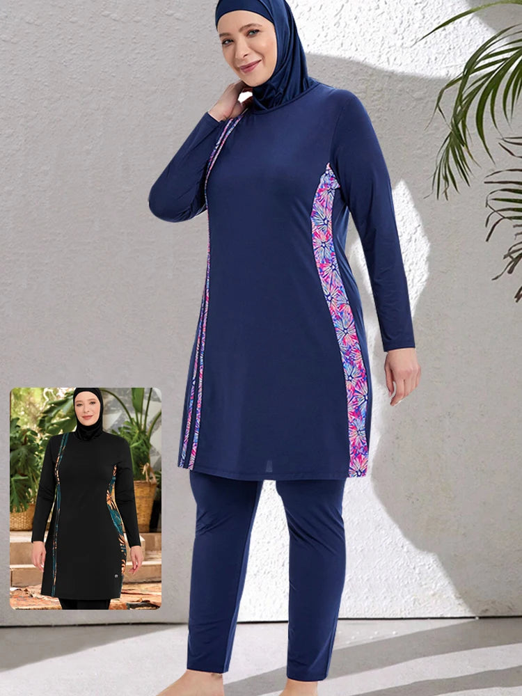alalar | 3-Piece Modest Burkini Swimsuit – Lightweight Sporty Swimwear Set with Hijab