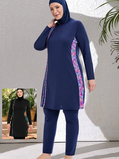 alalar | 3-Piece Modest Burkini Swimsuit – Lightweight Sporty Swimwear Set with Hijab