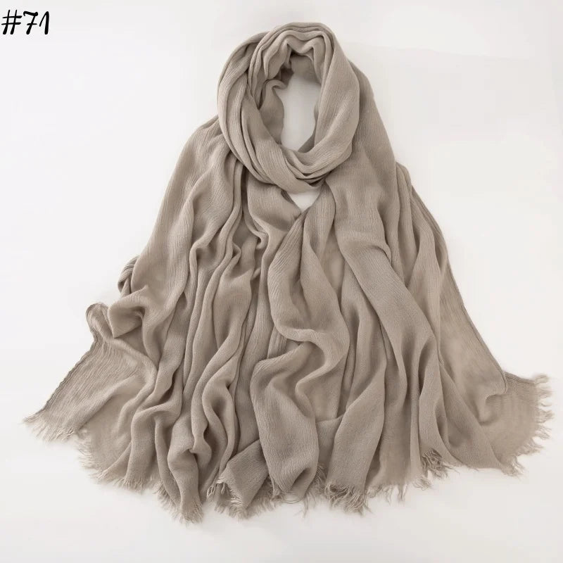 alalar | Soft Cotton Viscose Hijab – Multi-Color Lightweight Scarf - حجاب قطني بالوان متعددة