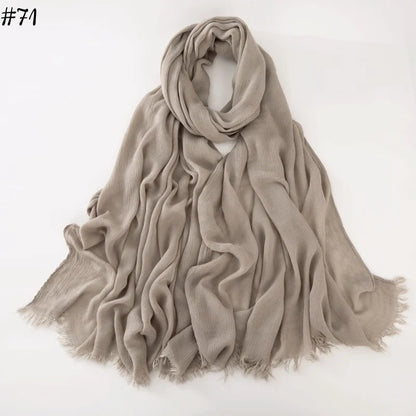 alalar | Soft Cotton Viscose Hijab – Multi-Color Lightweight Scarf - حجاب قطني بالوان متعددة