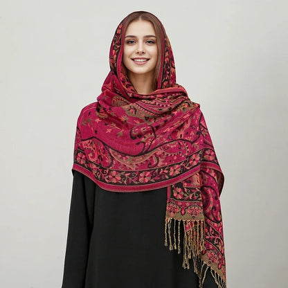 alalar | Bohemia Pashmina Hijab — Long Cashmere-Feel Shawl