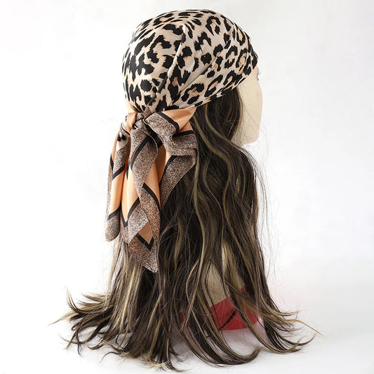 alalar-Women Scarf Women 70*70Cm Silk Feel Square Hair Wrapping