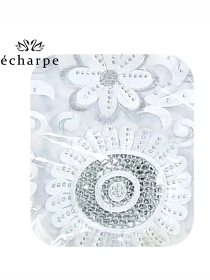 alalar | African-Inspired Hollow Cotton Embroidered Hijab Scarf