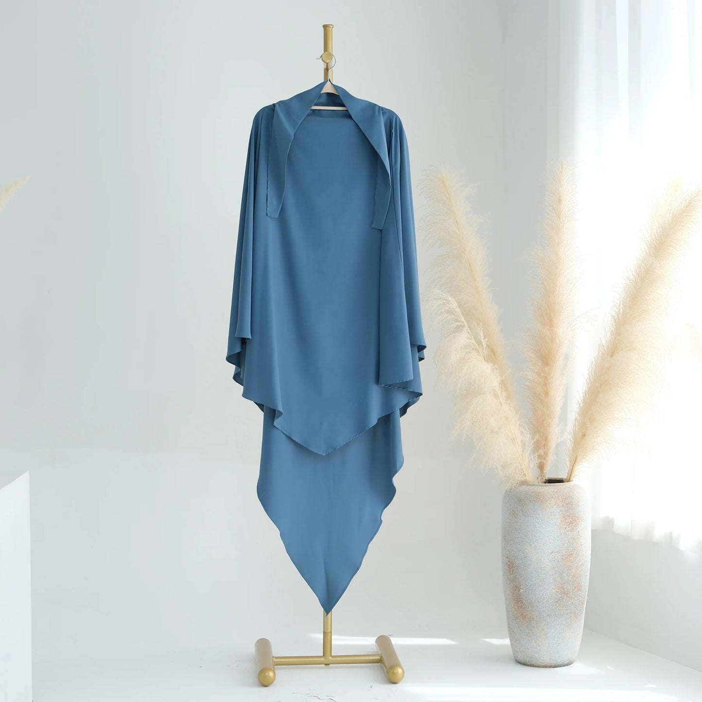 alalar-Extra-long Khimar Hijab Scarf for Muslim Women, Islamic Clothing Prayer Headcover, Dubai Turkish Hijabi Headscarf, Ramadan Eid