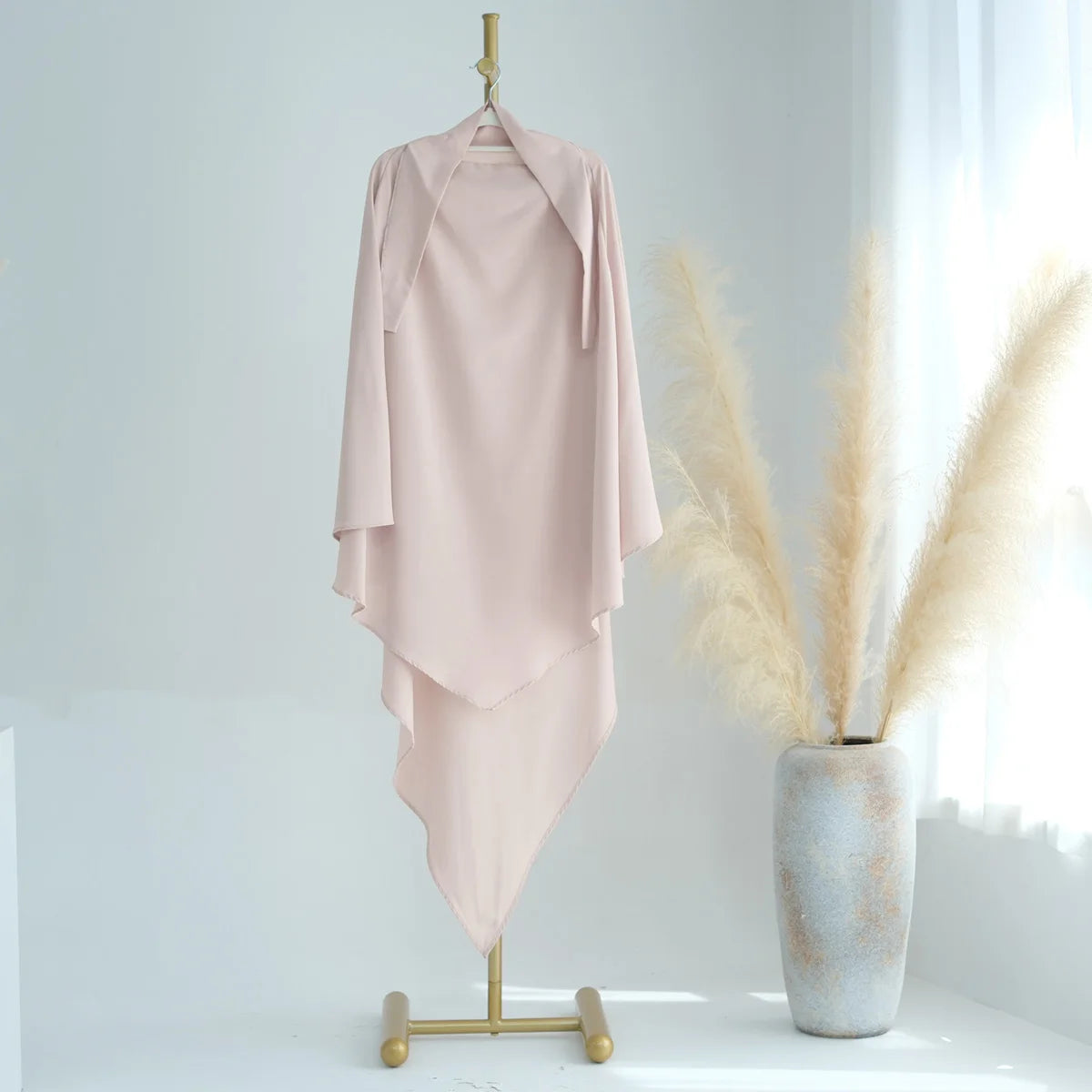 alalar-Extra-long Khimar Hijab Scarf for Muslim Women, Islamic Clothing Prayer Headcover, Dubai Turkish Hijabi Headscarf, Ramadan Eid