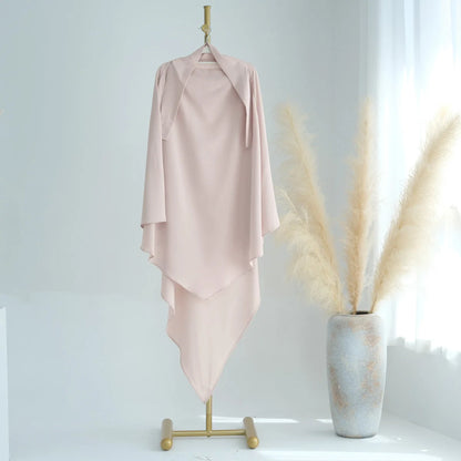 alalar-Extra-long Khimar Hijab Scarf for Muslim Women, Islamic Clothing Prayer Headcover, Dubai Turkish Hijabi Headscarf, Ramadan Eid