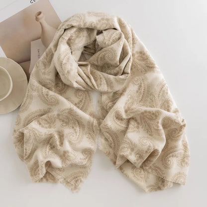 alalar | Elegant Autumn & Winter Cashmere-Feel Shawl – Printed Warm Scarf for Women