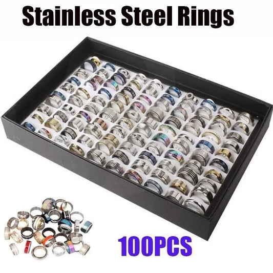 alala- Men Women Stainless steel Rings Fashion Jewelry Party Gift Wedding Rings