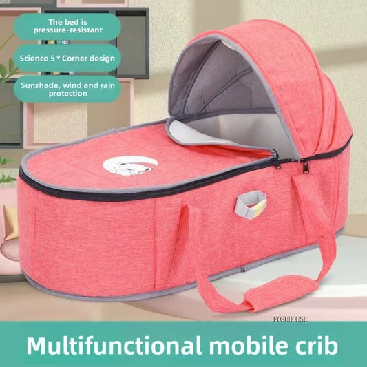 alalar-Infant Newborn Kids Bed for 0-3years Going Out Foldable Car Convenient Toddler Bed Sleeping Basket Child Bed for Children Furniture