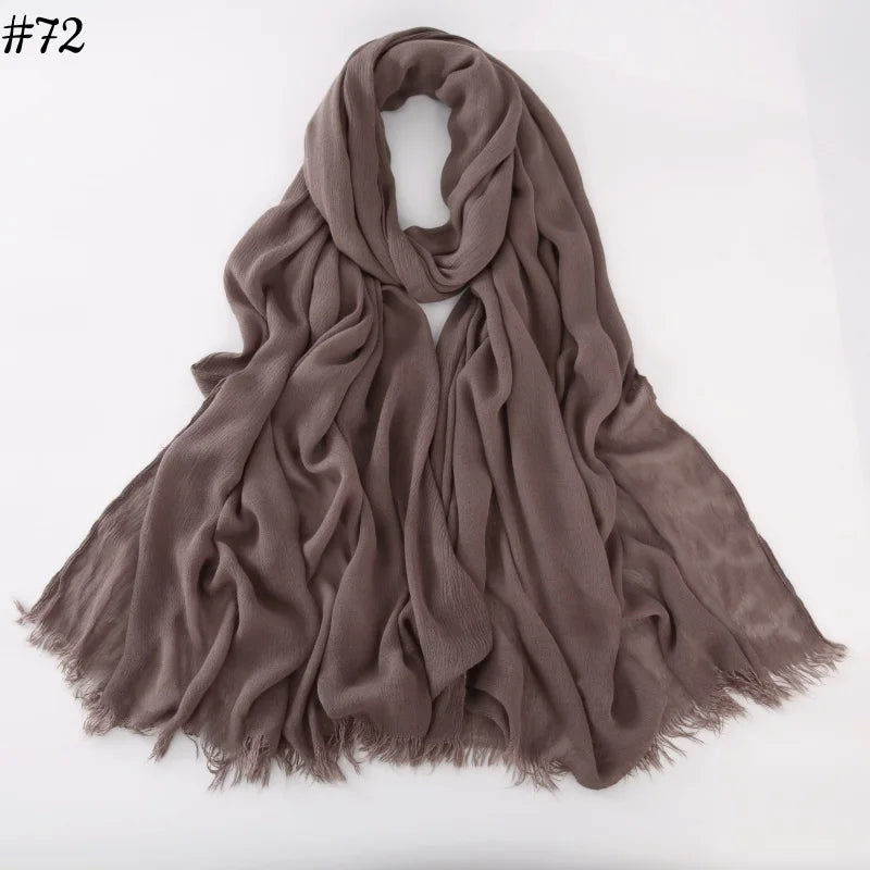 alalar | Soft Cotton Viscose Hijab – Multi-Color Lightweight Scarf - حجاب قطني بالوان متعددة