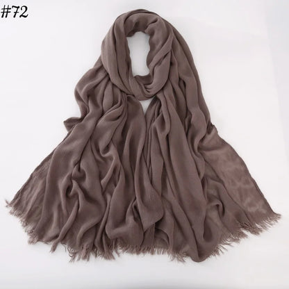 alalar | Soft Cotton Viscose Hijab – Multi-Color Lightweight Scarf - حجاب قطني بالوان متعددة