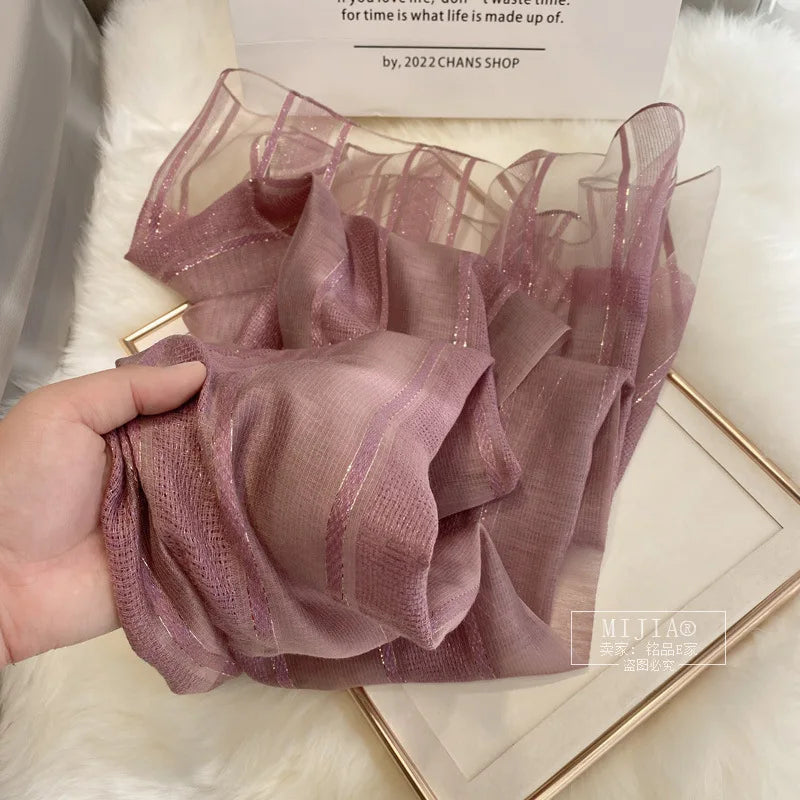 alalar | Checkered Mulberry Silk & Wool Scarf – Luxury Autumn & Winter Shawl for Women