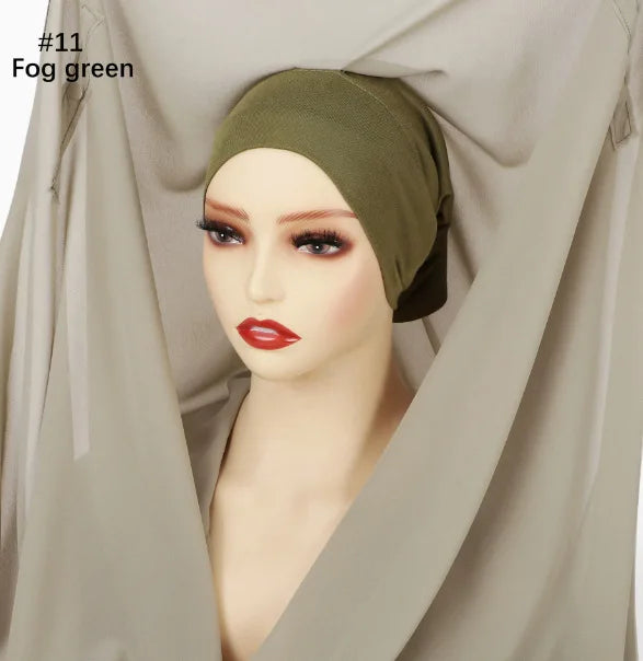 alalar | Chiffon Hijab with Built-In Magnets – Premium No-Pin Scarf with Undercap Turban