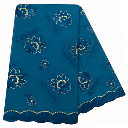 alalar| Embroidered Cotton Hijab Scarf – African Style Muslim Headscarf Dubai Modest Fashion