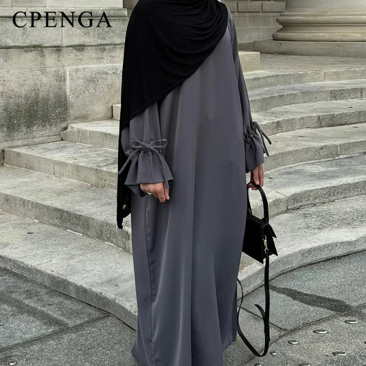 alalar | Elegant Ramadan & Dubai-Style Plain Abaya – Modest Loose-Fit Dress for Muslim Women