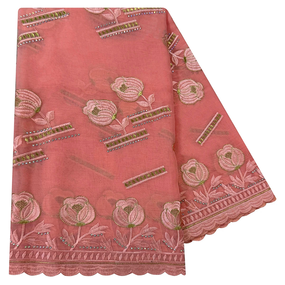 alalar | 100% Cotton Rayon Embroidered Scarf — Dubai Signature Style-اسيراد دبي