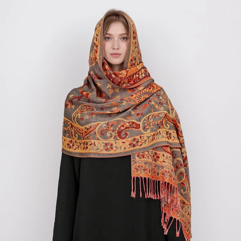alalar | Bohemia Pashmina Hijab — Long Cashmere-Feel Shawl