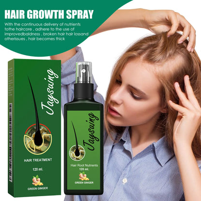alalar-Hair Growth Spray Ginger Massage Scalp Damaged Treatmentalalar-بخاخ نمو الشعر، تدليك الزنجبيل، حل علاجي لفروة الرأس التالفة، تغذية الجذور، نمو سريع، مصل مضاد لتساقط الشعر، الجمال والصحة